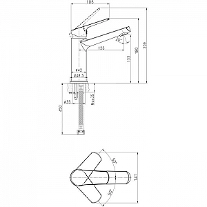 Смеситель Cersanit Flavis 63037 средний однорычажный. Изображение - 6