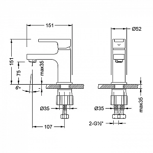 Смеситель Lemark Aura LM0606CH монолитный хром. Изображение - 1