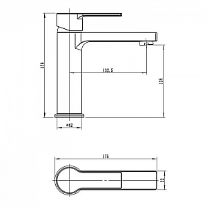 Смеситель Voda Raft RF26 без донного клапана. Изображение - 1