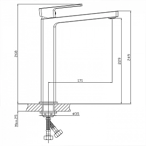 Смеситель Lauter Cascade 21СК0655BS черный. Изображение - 9