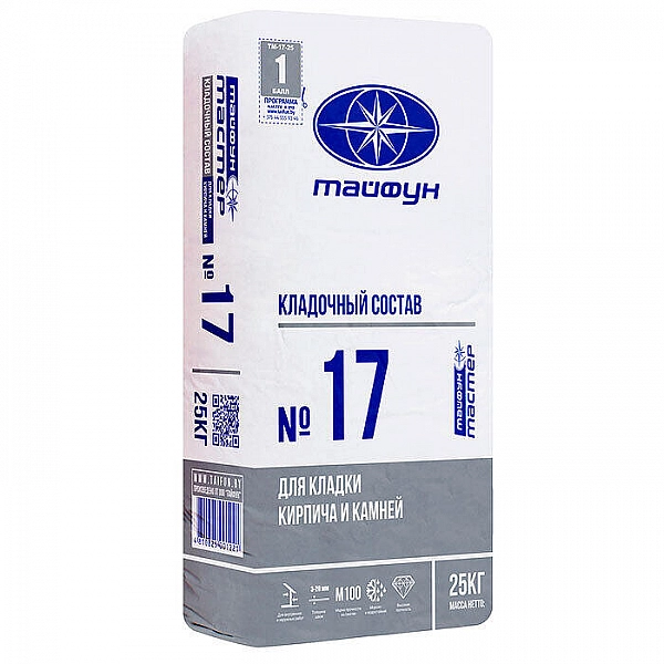 Кладочный состав Тайфун Мастер №17 25 кг