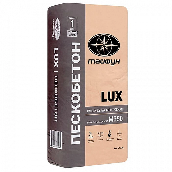 Монтажная смесь Тайфун Lux Пескобетон 25 кг