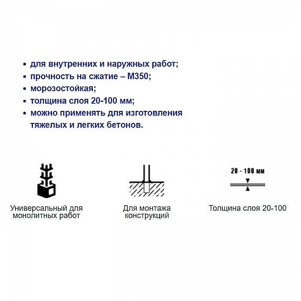 Монтажная смесь Тайфун Lux Пескобетон 25 кг