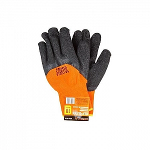 Перчатки утепленные акриловые Startul ST7176-10 латексное рельефное покрытие размер 10