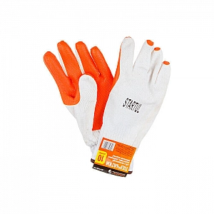 Перчатки хлопчатобумажные Startul ST7120-10 латексное покрытие усиленные размер 10