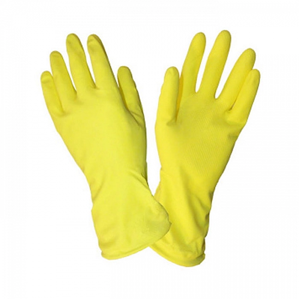 Перчатки хозяйственные латексные размер M