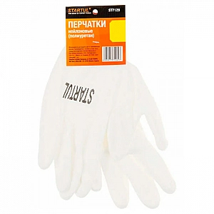 Перчатки нейлоновые Startul ST7129-8 полиуретановое покрытие белые размер 8