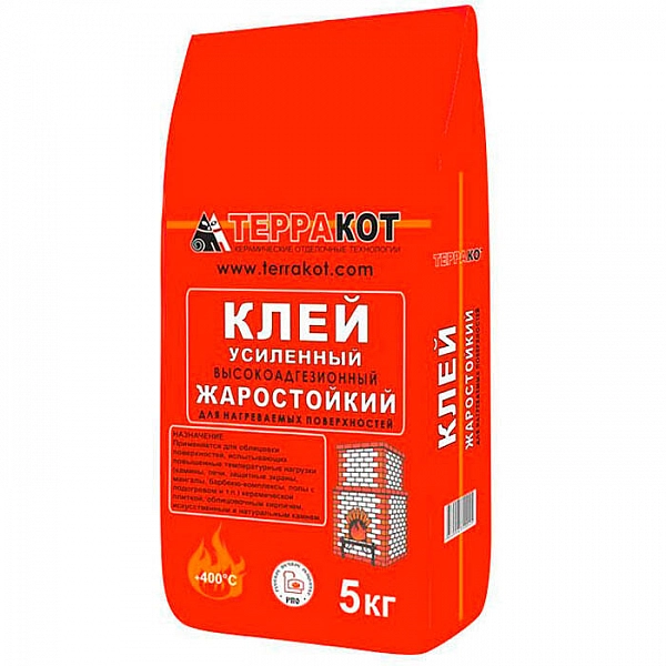 Клей жаростойкий Терракот усиленный 5 кг
