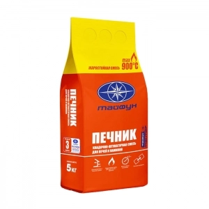 Кладочно-штукатурная смесь Тайфун Мастер Печник жаростойкая 5 кг