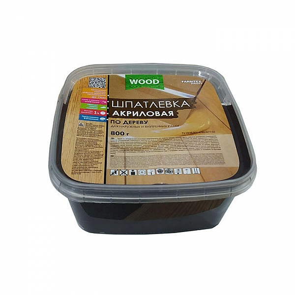Шпатлевка по дереву Farbitex Profi Wood венге 0.5 л