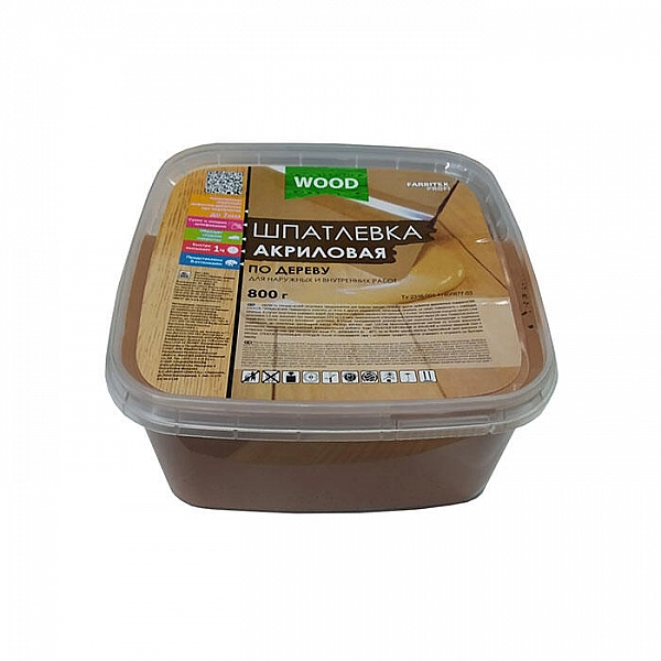 Шпатлевка по дереву Farbitex Profi Wood махагон 0.5 л