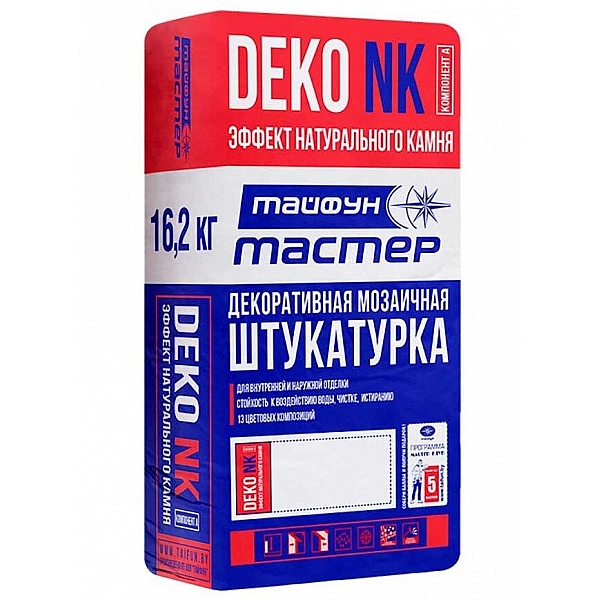 Штукатурка Тайфун Мастер DEKO NK Гранит 02 декоративная мозаичная 16.2 кг