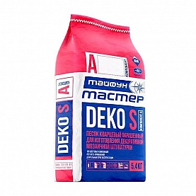 Песок кварцевый окрашенный Тайфун А2 DEKO S 0.2-0.8 мм 5.4 кг белый