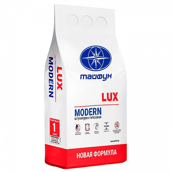 Штукатурка Тайфун Люкс Modern гипсовая ручного нанесения 5 кг