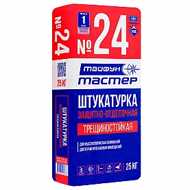 Штукатурка Тайфун Мастер №24 цементная трещиностойкая 25 кг