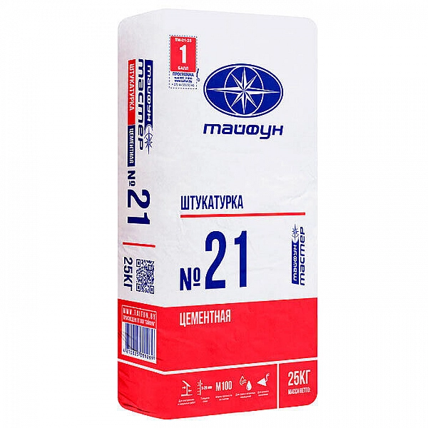 Штукатурка Тайфун Мастер №21 цементная 25 кг