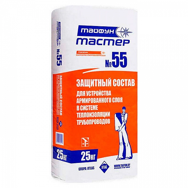 Штукатурка Тайфун Мастер №55 цементная 25 кг