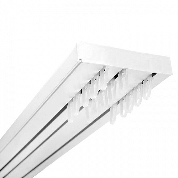 Карниз трехрядный Lm Decor 2.4 м с комплектацией