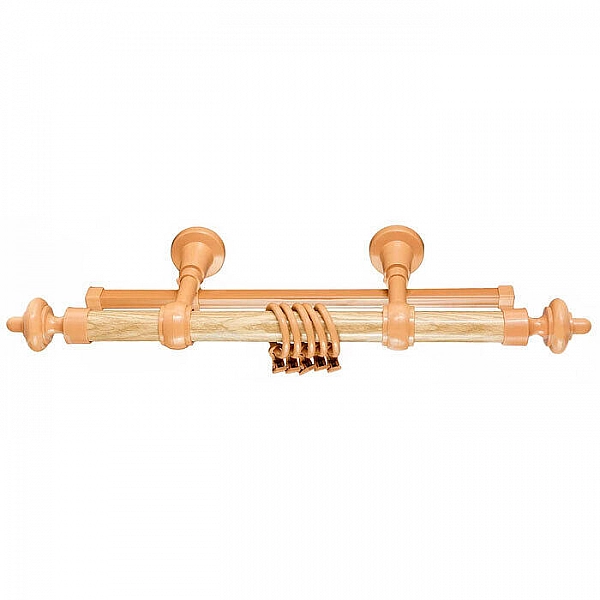 Карниз 28 мм АС Форос Дуб Светлый 3.0 м составной