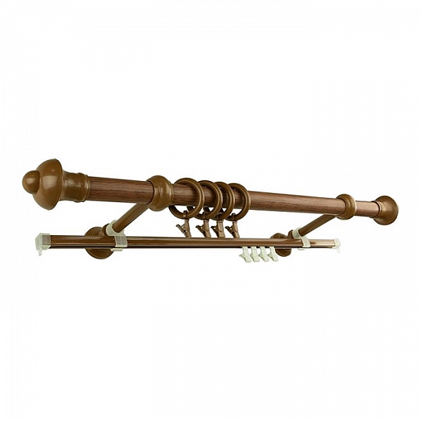 Карниз двойной Lm Decor Дуб рустик 2.0 м