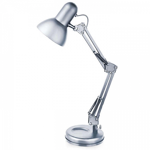 Светильник настольный Camelion KD-313 C03 230V 60W E27 серебро