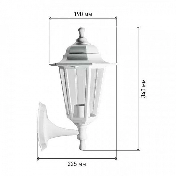 Светильник Элект НБУ 06-60-001 У1 Леда 1 медь прозрачное стекло