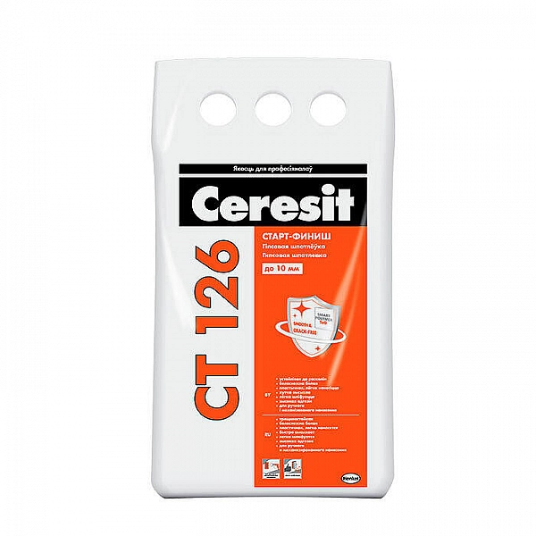 Шпатлевка Ceresit CT126 Старт-Финиш гипсовая 5 кг