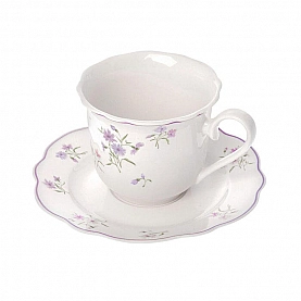 Чайная пара Home Queen Летние Воспоминания 77254 цветы 250 мл