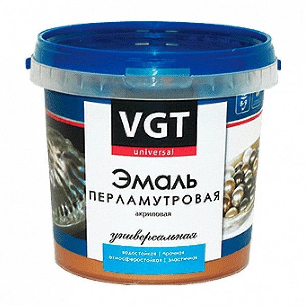 Эмаль VGT ВД-АК-1179 универсальная перламутровая 1 кг жемчуг