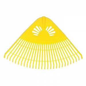 Грабли веерные Инструм Агро Гардения 010823 пластмассовые 28 зубов без черенка желтые