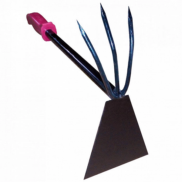 Рыхлитель Завод скобяных изделий комбинированный плоский 3 зубый с металлическим черенком