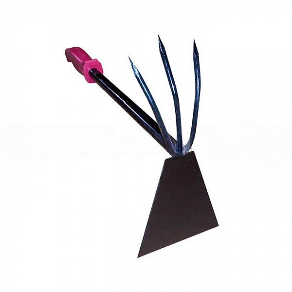 Рыхлитель Станкоинструмент комбинированный острый 3-х зубый с металлическим черенком