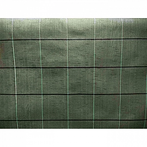 Агроткань из плоских полипропиленовых нитей Agritela 1.65*100 м черно/зеленая рулон 8284