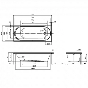 Ванна акриловая AM.PM X-Joy W94A-170-070W-A1 170*70 см. Изображение - 6