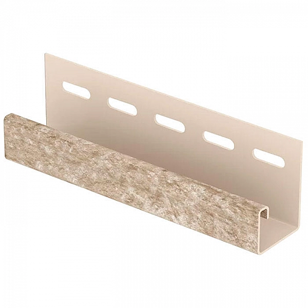 J-планка Ю-Пласт Стоун-хаус Кварцит светло-бежевый