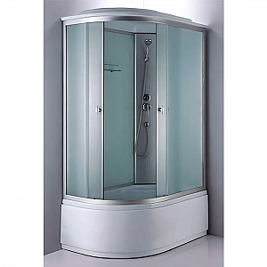 Душевая кабина Coliseum Simple S-120 R 120*80 см правая белое/матовое стекло. Изображение - 1