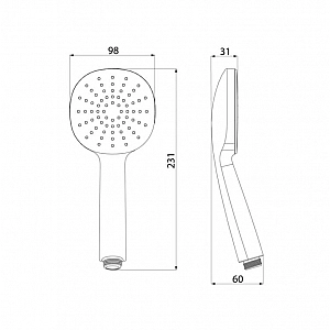 Душевая лейка Iddis Optima Home OPH1F98i18. Изображение - 3