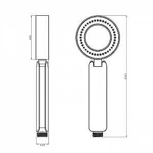 Душевая лейка Lemark LM8115C 2-х функциональная. Изображение - 1