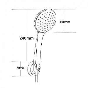 Душевой гарнитур Voda VS100 3 в 1 с ручным душем. Изображение - 1
