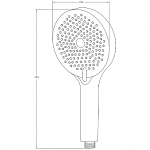 Душевая лейка Voda VSP16 3  режима 130 мм. Изображение - 1
