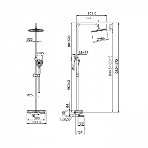 Душевая система Iddis Shelf SHESBBTi06. Изображение - 8