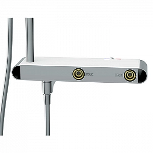 Душевая система Cersanit Vivo 64089/64529 смеситель термостатический с изливом кнопочный PVC квадрат. Изображение - 7