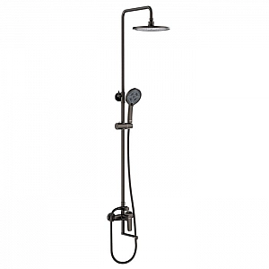 Душевая система Esko Lagos Gun Metal ST205LGGM со смесителем графит