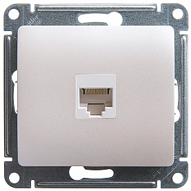 Розетка компьютерная Systeme Electric Glossa GSL000681K 1*RJ45 CAT5E перламутр