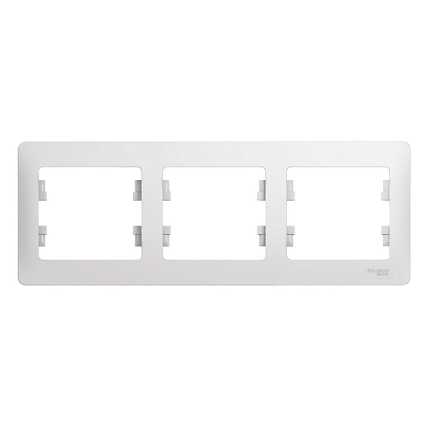 Рамка Systeme Electric Glossa GSL000103 3 поста горизонтальная белый