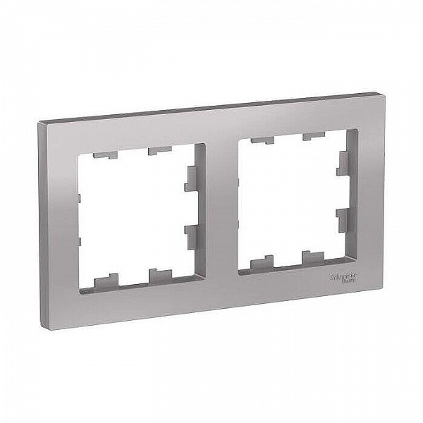 Рамка Systeme Electric AtlasDesign ATN000302 2 поста алюминиевый