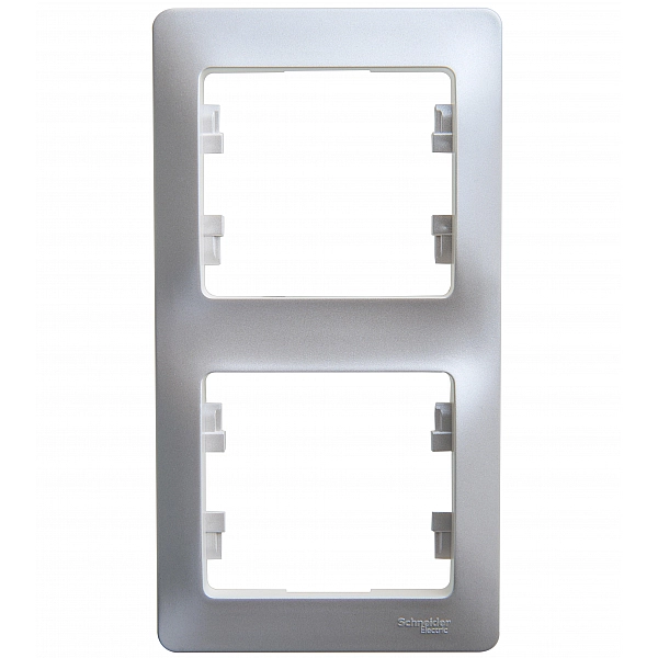 Рамка Systeme Electric Glossa GSL000606 2 поста вертикальная перламут