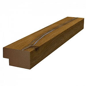 Окончание правое для реечной панели Andlen Decor ПНп-37 Флагшток 19*32*2800 мм