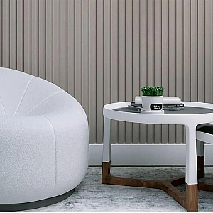 Реечная панель МДФ Stella Beats De Luxe Sandgrau 16*119*2700 мм. Изображение - 1