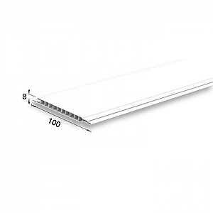 Панель ПВХ Ideal 001 Белая матовая 100*3000 мм. Изображение - 2